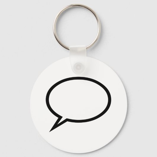 Speech Bubble Sleutelhanger (Voorkant)