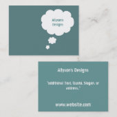 Speech Bubble-Visitekaartjes Visitekaartje (Voorkant / Achterkant)
