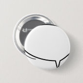 Speech Bubble - voeg je eigen tekst toe! Ronde Button 5,7 Cm (Voorkant /achterkant)