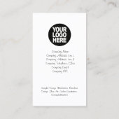 Speech Bubbles Pastel Visitekaartje (Achterkant)