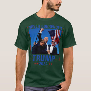 Speech Fist in de lucht Pennsylvania nooit overgeg T-shirt