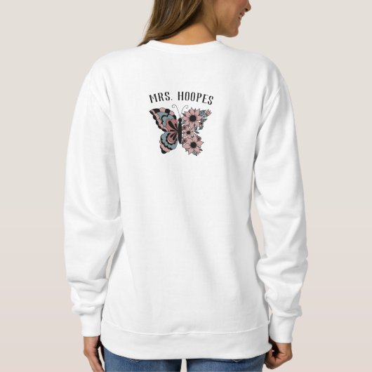Speech Language Pathologist Butterfly Personalized Trui (Achterkant)