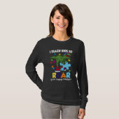 Speech Language Pathologist Dinosaur Rex Roar SLP T-shirt (Voorkant volledig)