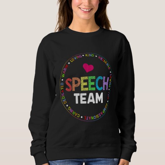 Speech Language Pathologist Therapy SLP Squad Spee Trui (Voorkant)