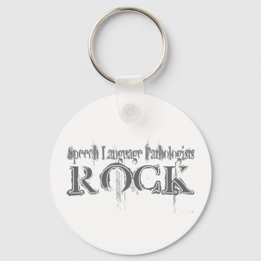 Speech Language Pathologists Rock Sleutelhanger (Voorkant)