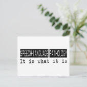 Speech Language Pathology Briefkaart (Staand voorkant)