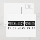 Speech Language Pathology Briefkaart (Voorkant / Achterkant)