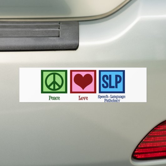 Speech Language Pathology Bumpersticker (Op auto)