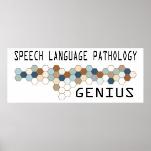Speech Language Pathology Genius Poster