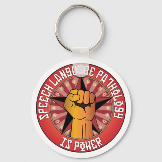 Speech Language Pathology is Power Sleutelhanger (Voorkant)