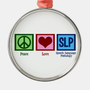 Speech Language Pathology Metalen Ornament