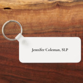 Speech Language Pathology Peace Love SLP Sleutelhanger (Achterkant)