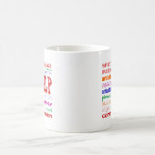 Speech Language Patholoog Colorful Fun Font Koffiemok (Center)