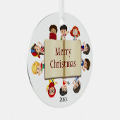 Speech Language Patholoog, leraar kinderwerker Metalen Ornament (Voorkant Rechts)