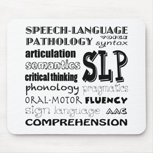 Speech Language Patholoog Muismat (Voorkant)