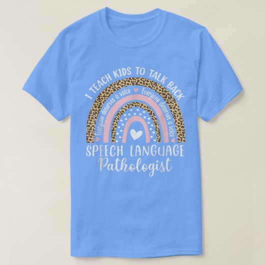 Speech Language Patholoog Rainbow Speech Therapy T-shirt (Design voorkant)