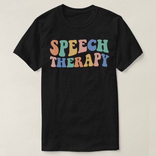 Speech Language Patholoog Rainbow Speech Therapy T-shirt (Design voorkant)