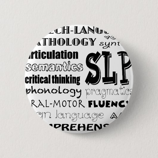 Speech Language Patholoog Ronde Button 5,7 Cm (Voorkant)