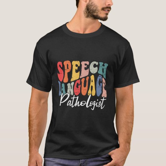 Speech Language Patholoog Slp Speech Therapy Pat T-shirt (Voorkant)