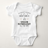Speech Pathologist Baby Grappige Spraak Pathologie Romper (Voorkant)