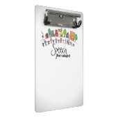Speech Pathologist Mini Clipboard Mini Klembord (Schuin)