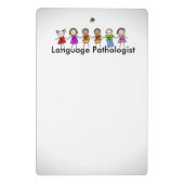 Speech Pathologist Mini Clipboard Mini Klembord (Achterkant)