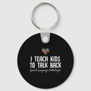 Speech Pathology Therapy Talk Autism Awareness Mon Sleutelhanger