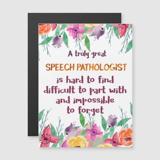 Speech Patholoog Gift School Language Therapist (Voorkant / Achterkant)