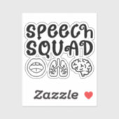 Speech Squad Pathology Teacher Verjaardag Cadeau Sticker (Vel)