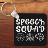 Speech Squad SLP logopedist Grappig Sleutelhanger (Voorkant)