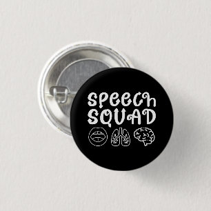 Speech Squad SLP Speech Language Pathologist Grapp Ronde Button 3,2 Cm
