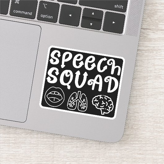 Speech Squad SLP Speech Language Pathologist Grapp Sticker (Detail)