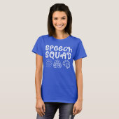 Speech Squad SLP Speech Language Pathologist Grapp T-shirt (Voorkant volledig)