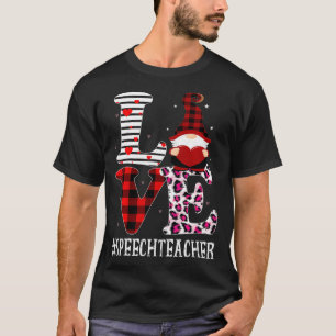 Speech Teacher Love Women Leopard Appreciation Val T-shirt