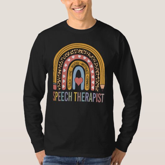 Speech Therapist 100th Day Of School Speech Therap T-shirt (Voorkant)