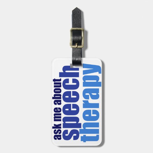 Speech Therapist Bagagelabel (Voorkant verticaal)