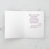 Speech Therapist Dank u Waterverf Rozen Kaart (Binnen)