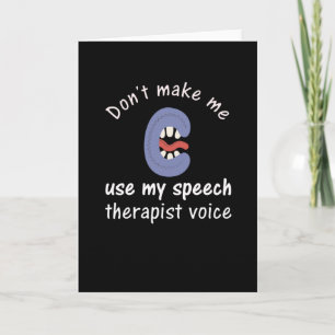 Speech Therapist Gift Kaart