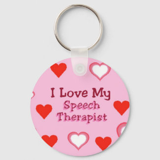 Speech Therapist Hearts Sleutelhanger