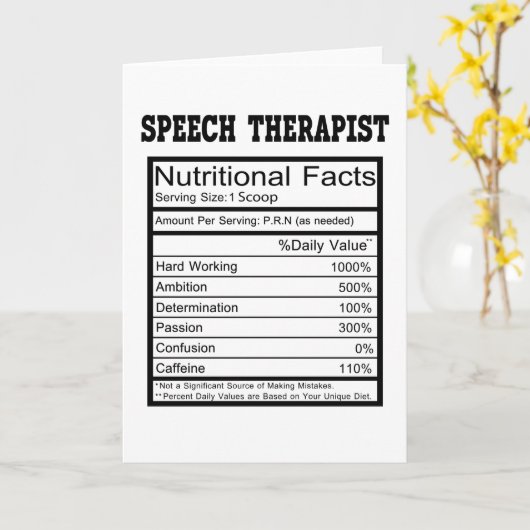 Speech Therapist Kaart (Gele Bloem)