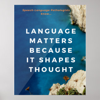 Speech Therapist Kantoor Poster