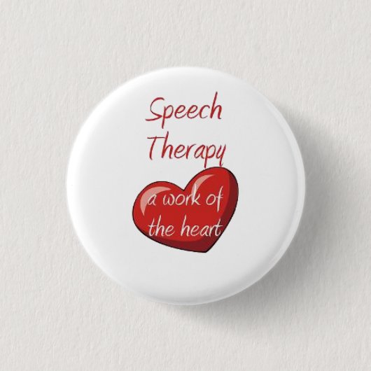 Speech Therapist Ronde Button 3,2 Cm (Voorkant)