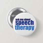 Speech Therapist Ronde Button 5,7 Cm (Voorkant /achterkant)