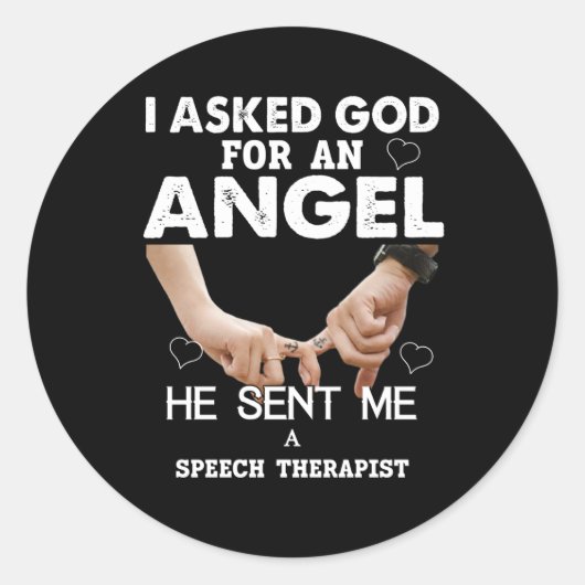 Speech Therapist Ronde Sticker (Voorkant)