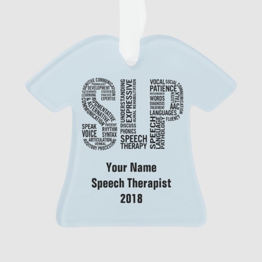 Speech Therapist SLP Ornament (voorkant)
