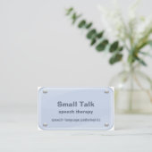 Speech Therapist - Speech Language Pathologen Visitekaartje (Staand voorkant)