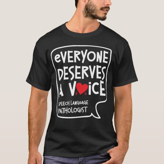 Speech Therapist Speech Language Patholoog T-shirt (Voorkant)