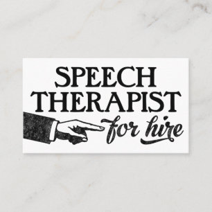 Speech Therapist Visitekaartjes - Koel Vintage