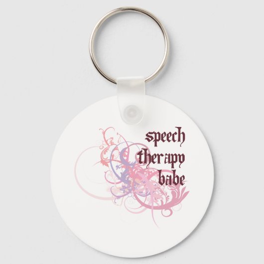 Speech Therapy Babe Sleutelhanger (Voorkant)