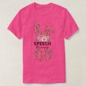 Speech Therapy Easter Bunny SLP Speech Language T-shirt (Design voorkant)